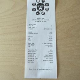 Cute receipt Cute receipt