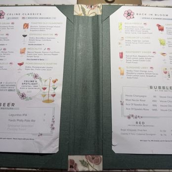 Céline - Drink menu - Cocktail Bars Near Me - Philadelphia, Pennsylvania Céline - Drink menu - Cocktail Bars Near Me - Philadelphia, Pennsylvania
