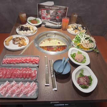 Happy Lamb Hot Pot - Our table - Hot Pot Near Me - Las Vegas, Nevada