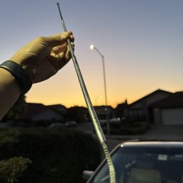 Broken car antenna