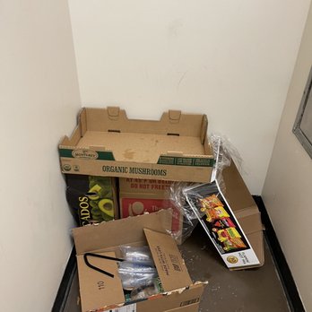 Aqua Via Apartments - Trash not properly disposed despite signage.  These same people are also going to clean the gym? - Apartments Near Me - Oakland, California