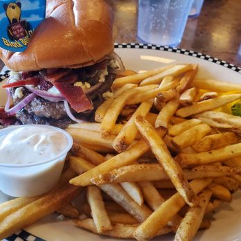 Black Bear Diner Downey - New Blu double cheese burger with bacon. - Diners Near Me - Downey, California