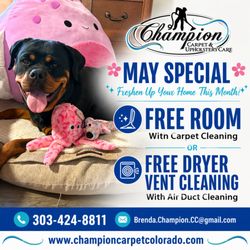 Champion Carpet & Upholstery Care - May Special 2026