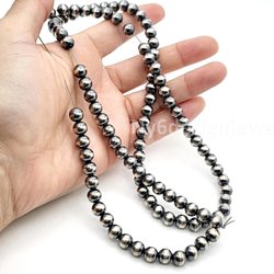 Ny6design Beads and Supplies - Sterling Silver Oxidized Desert Pearl Beads. Available in multiple bead sizes and wholesale bulk packages, with wholesale prices open.