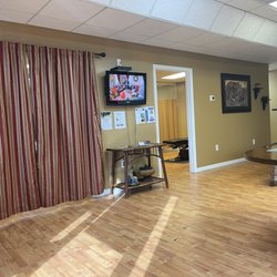 Taylor Chiropractic - The open entryway is where the magic happens. Behind the striped curtains is where the stem therapy happens