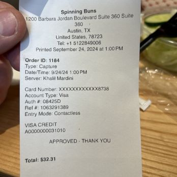 Spinning Buns - Not worth it - Burgers Near Me - Austin, Texas