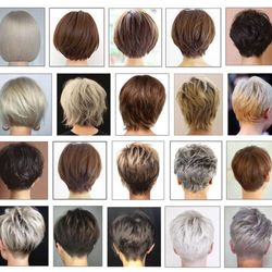 Hair On Q - So many hair photos never show the back of the head. These are just some of the many options for the back of a short haircut.