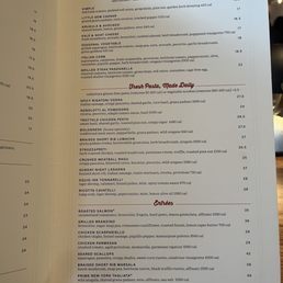 Menu doesn't identify allergens by dish Menu doesn't identify allergens by dish