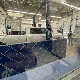 Truck in Walmarts automotive shop