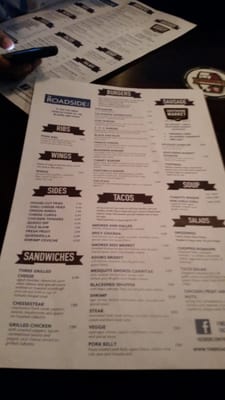 Menu photo 3 The Roadside Minneapolis, MN