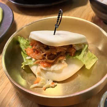Donwoori - Bulgogi Pulled Pork Bao Bun (1) - Korean Near Me - Winooski, Vermont