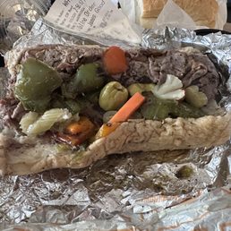 Dipped beef w/sweet peppers Dipped beef w/sweet peppers