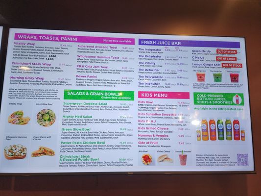 Menu photo 1 Vitality Bowls San Jose, CA Menu photo 1 Vitality Bowls San Jose, CA