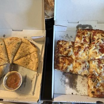 Royal Pizza - Pizza bread with marinara sauce and a large Fred special - Pizza Near Me - Edmonton, Alberta Royal Pizza - Pizza bread with marinara sauce and a large Fred special - Pizza Near Me - Edmonton, Alberta