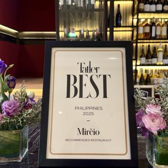 Miréio - Awards - French Near Me - Makati, ABR Miréio - Awards - French Near Me - Makati, ABR