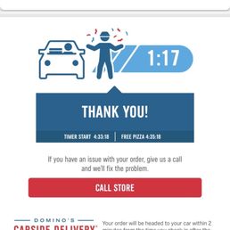 Not the 1:17, the time I took the photo and the time stated I'd qualify for a free pizza.