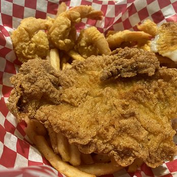 OD Crab House - Fried fish platter with fries - American Near Me - Hinesville, Georgia OD Crab House - Fried fish platter with fries - American Near Me - Hinesville, Georgia