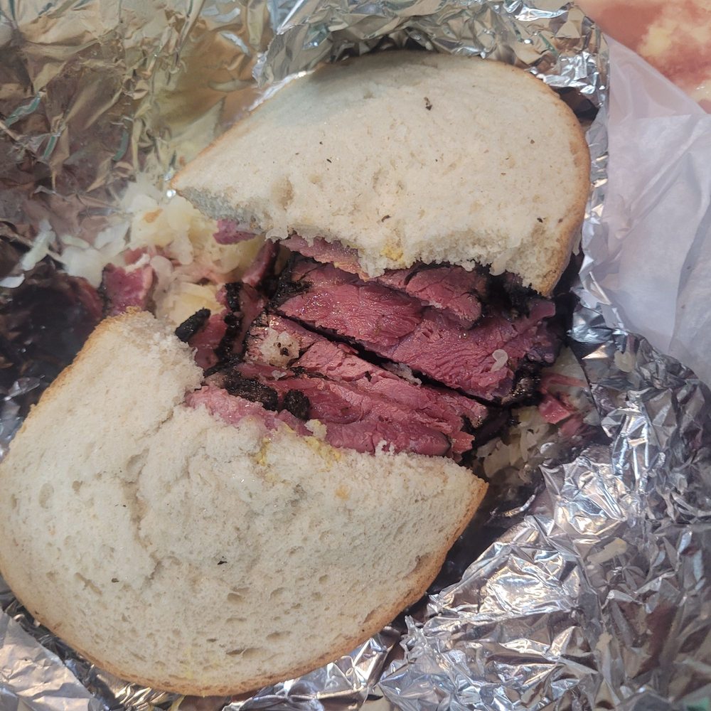 David's Brisket House and Deli - large pastrami sandwich with sauerkraut - Delis Near Me - Brooklyn, New York David's Brisket House and Deli - large pastrami sandwich with sauerkraut - Delis Near Me - Brooklyn, New York