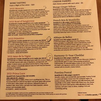 Le Vigne Winery - Menu for flight - Wineries Near Me - Paso Robles, California Le Vigne Winery - Menu for flight - Wineries Near Me - Paso Robles, California