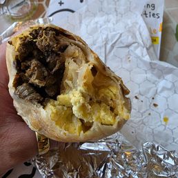 Ribeye breakfast burrito