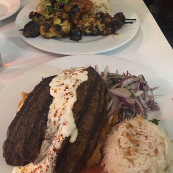Cazbar - Chicken kabob and Adana Iskender (lamb) - Turkish Near Me - Baltimore, Maryland