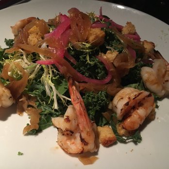 AnQi Bistro - Grilled Shrimp Kale Caesar - delish! - Asian Fusion Near Me - Costa Mesa, California