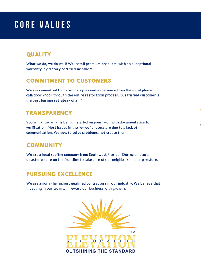 Slide of Elevation Roofing