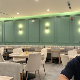 The seating area