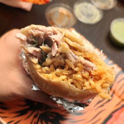 Tacos El Güero - Beef brisket burrito with no beans