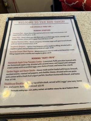 Menu photo 2 The Red Cabin South Windsor, CT Menu photo 2 The Red Cabin South Windsor, CT