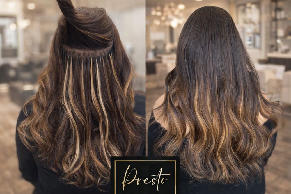 Presto Hair Topper KTips Extensions Salon Suite Logo