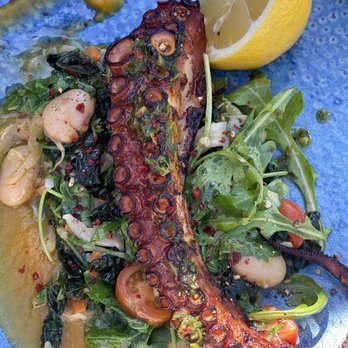 Fattoria E Mare - Grilled Spanish Octopus - Italian Near Me - Half Moon Bay, California