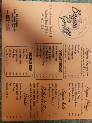 Menu photo 5 Bayou Grill Pearland, TX Menu photo 5 Bayou Grill Pearland, TX