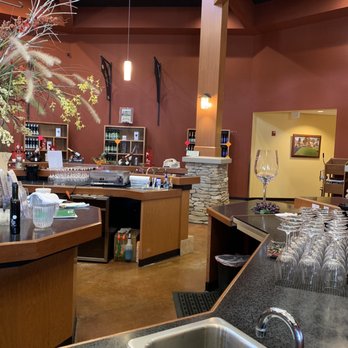Mount Pleasant Winery - the bar and wine glasses - Wineries Near Me - Branson, Missouri
