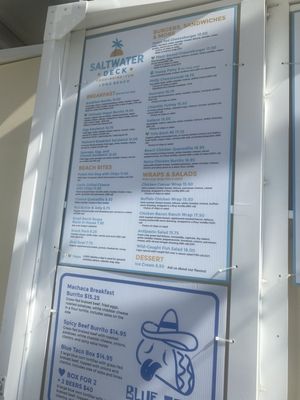 Menu photo 7 Saltwater Deck Long Beach, CA