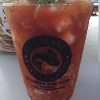 El 7 Mares Restaurant - Montebello - Shrimp coctail - Mexican Near Me - Los Angeles, California