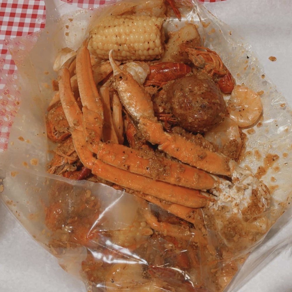 Crab and crawfish combo, add shrimp Crab and crawfish combo, add shrimp