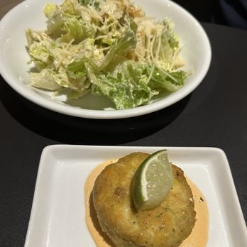 Echo & Rig - Crab cake and Cesar salad - Steakhouses Near Me - Henderson, Nevada