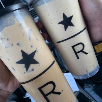 Starbucks - Left: iced hazelnut Bianco latte right: Cold brew Malt - Coffee & Tea Near Me - Cupertino, California Starbucks - Left: iced hazelnut Bianco latte right: Cold brew Malt - Coffee & Tea Near Me - Cupertino, California
