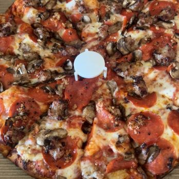 Pizza Guys - Large, pepperoni, sausage, mushrooms, and chopped garlic pizza. - Salad Near Me - Duarte, California Pizza Guys - Large, pepperoni, sausage, mushrooms, and chopped garlic pizza. - Salad Near Me - Duarte, California