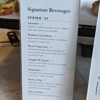 Fulcrum Café - Spring '21 drink menu - Coffee & Tea Near Me - Seattle, Washington Fulcrum Café - Spring '21 drink menu - Coffee & Tea Near Me - Seattle, Washington