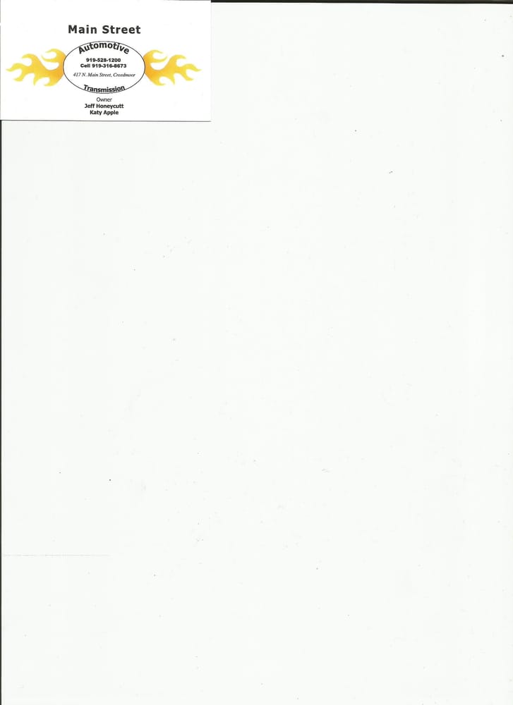 MAIN STREET AUTOMOTIVE Updated October 2024 417 N Main St, Creedmoor, North Carolina Auto