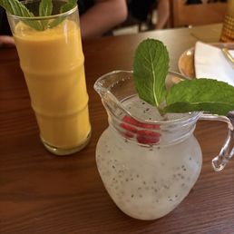 mango lassi + lychee coconut basil mango lassi + lychee coconut basil