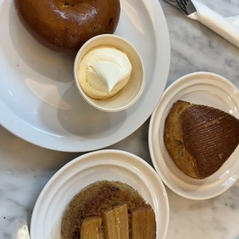 Papa d’Amour - Salt bread bagel, apple, asian pear & red bean chausson, and banana bread malay cake - Bakeries Near Me - New York, New York Papa d’Amour - Salt bread bagel, apple, asian pear & red bean chausson, and banana bread malay cake - Bakeries Near Me - New York, New York