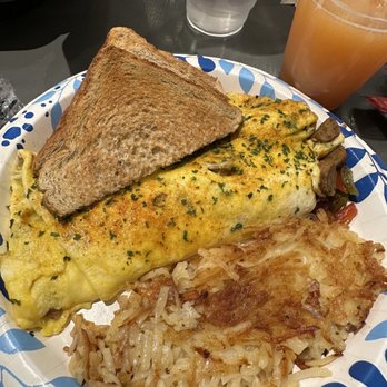 Eggxactly Breakfast & Deli - Omelette with hash browns and wheat toast - Coffee & Tea Near Me - Memphis, Tennessee Eggxactly Breakfast & Deli - Omelette with hash browns and wheat toast - Coffee & Tea Near Me - Memphis, Tennessee