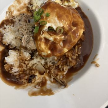 808 OLD TOWN - Loco Moco- he already started eating - Hawaiian Near Me - Wailuku, Hawaii 808 OLD TOWN - Loco Moco- he already started eating - Hawaiian Near Me - Wailuku, Hawaii