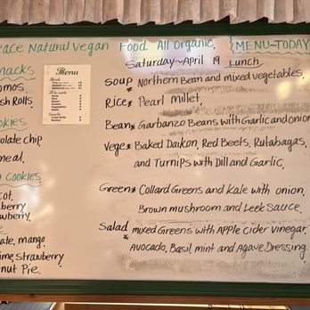 Peace Natural Vegan Food - Daily menu - Salad Near Me - Berkeley, California