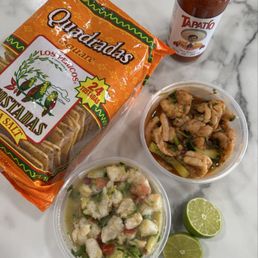 Ceviche, Sea Salt Tostadas and limes! Ceviche, Sea Salt Tostadas and limes! 