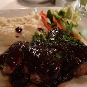 The Sow's Ear - Pork with berry sauce - Cafes Near Me - Cambria, California