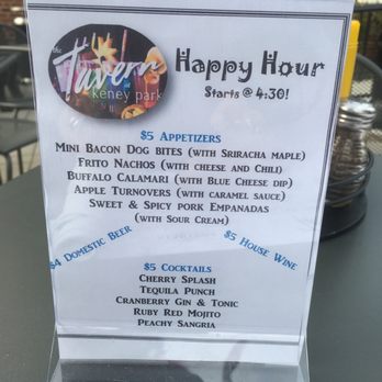 The Tavern at Keney Park - HH menu changes every Monday! But notice how it starts at 4:30? It ends when they close (during the month of October)! - American Near Me - Windsor, Connecticut